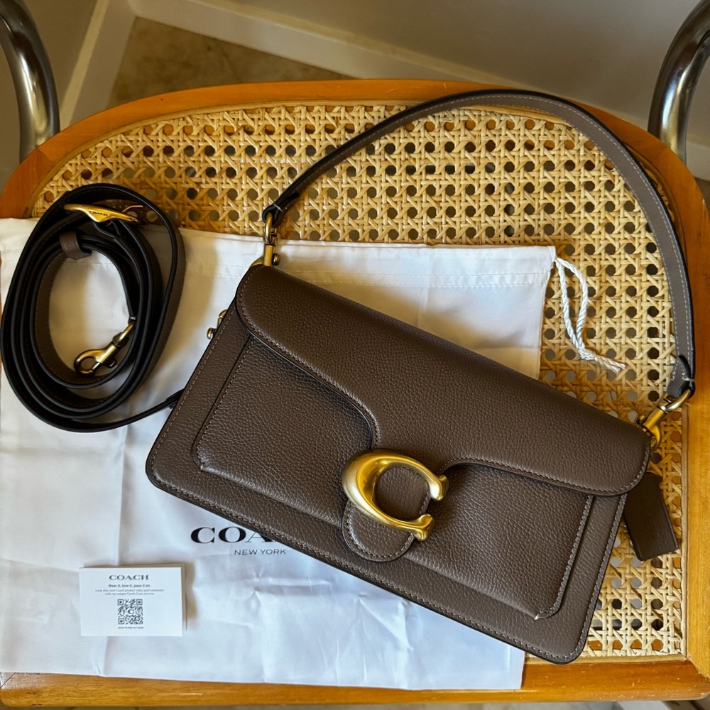Coach Tabby 26 Shoulder Bag in Dark Stone